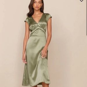 Reformation Kaye Silk Dress - Size 2 - NWT